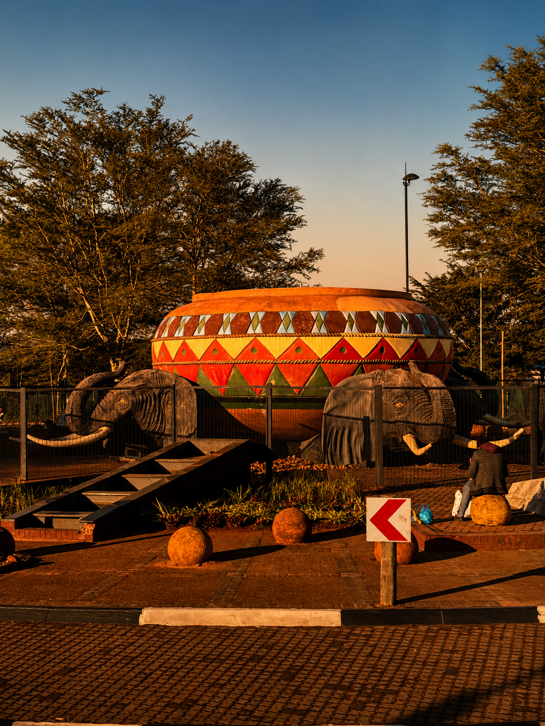 Cultural roundabout in Thohoyandou, Limpopo